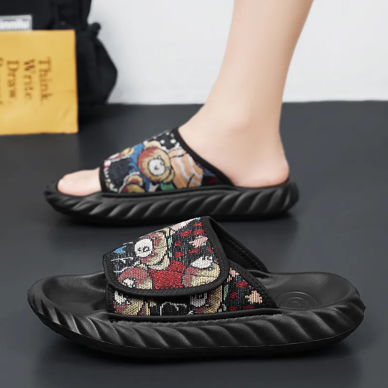 Shiozawa Stitching Abrasion Resistant Slide Slippers Men's-4
