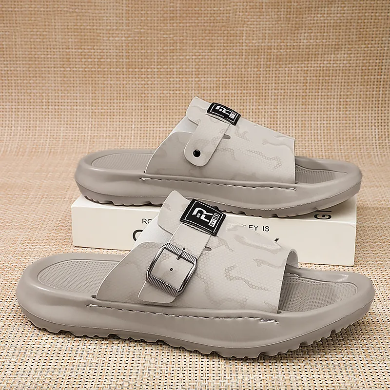 Shiozawa Rubber Sole Slip Resistant Slide Slippers Men's-9