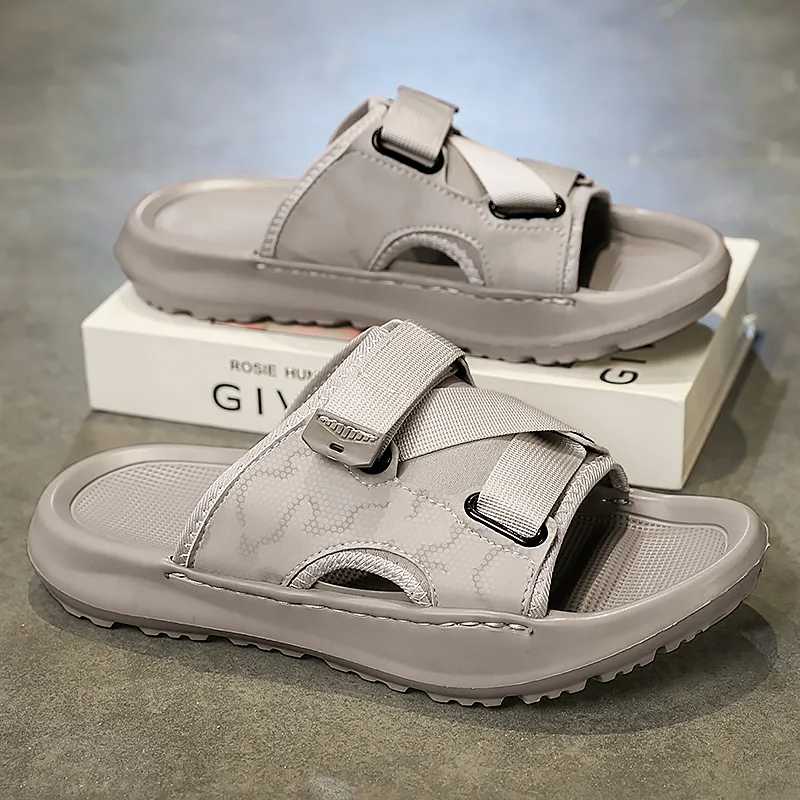 Shiozawa Rubber Sole Stitching Abrasion Resistant Slide Slippers Men's-6