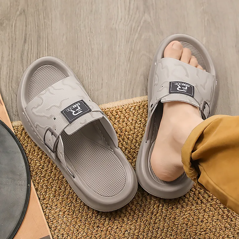 Shiozawa Rubber Sole Slip Resistant Slide Slippers Men's-13