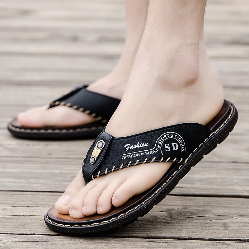 Shiozawa Stitching Abrasion Resistant Flip Flops Men's-7