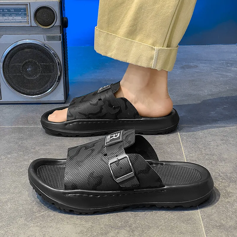 Shiozawa Rubber Sole Slip Resistant Slide Slippers Men's-5
