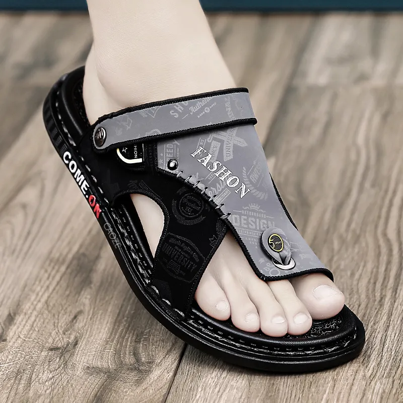 Shiozawa Rubber Sole Stitching Abrasion Resistant Flip Flops Men's-5