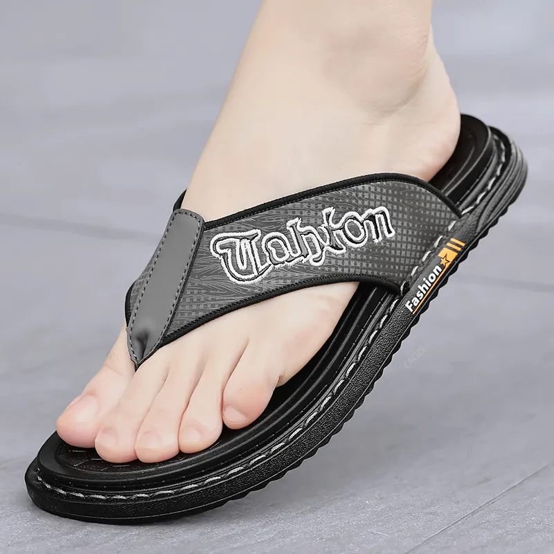 Shiozawa Stitching Quick Dry Flip Flops Men's-13