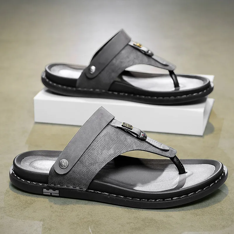 Shiozawa Stitching Abrasion Resistant Flip Flops Men's-13