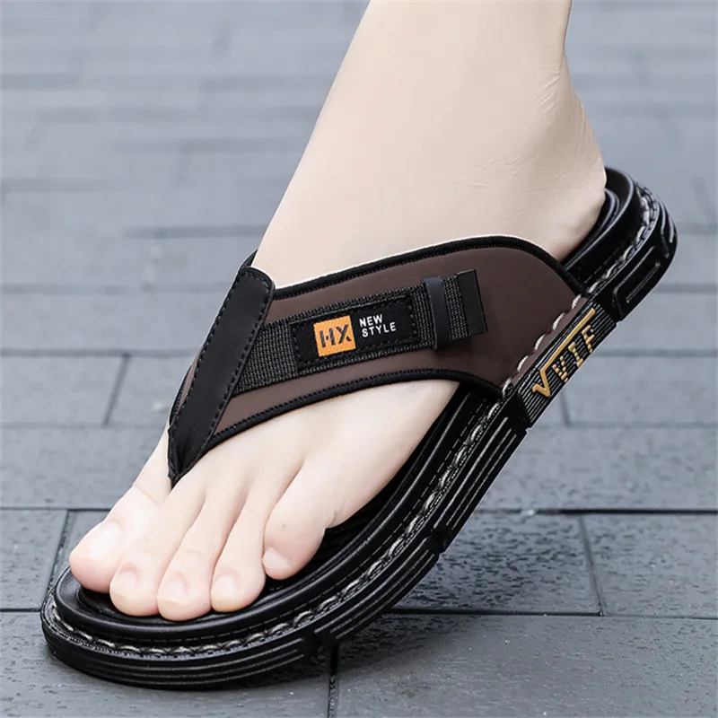 Shiozawa Rubber Sole Stitching Abrasion Resistant Flip Flops Men's-7
