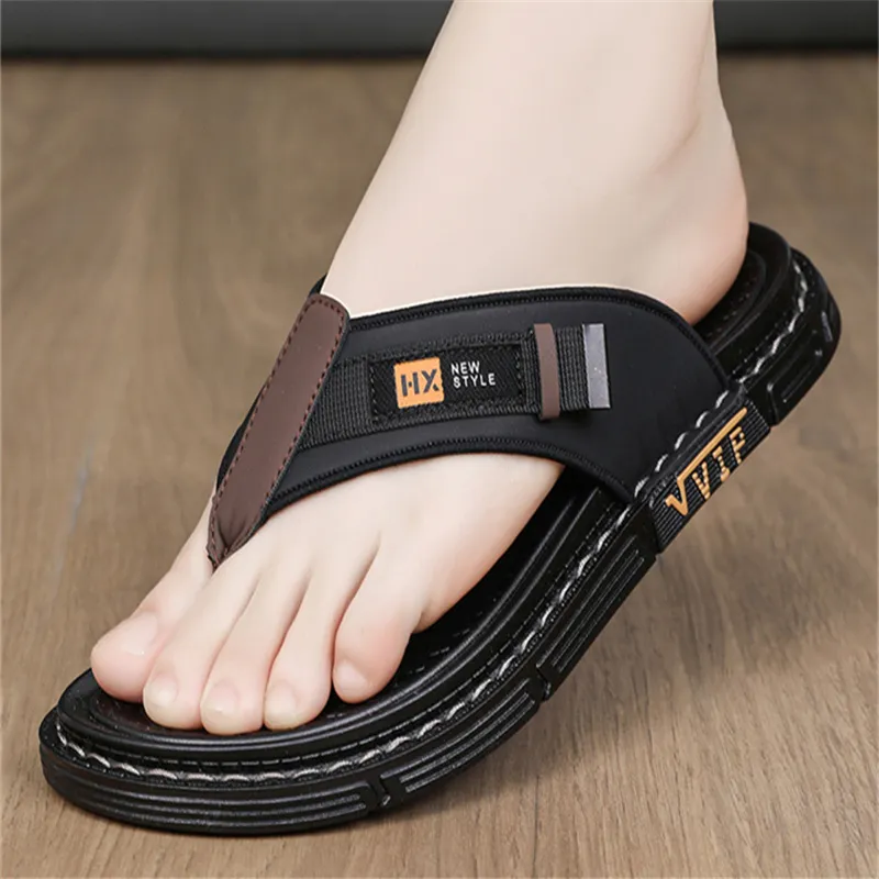 Shiozawa Rubber Sole Stitching Abrasion Resistant Flip Flops Men's-1