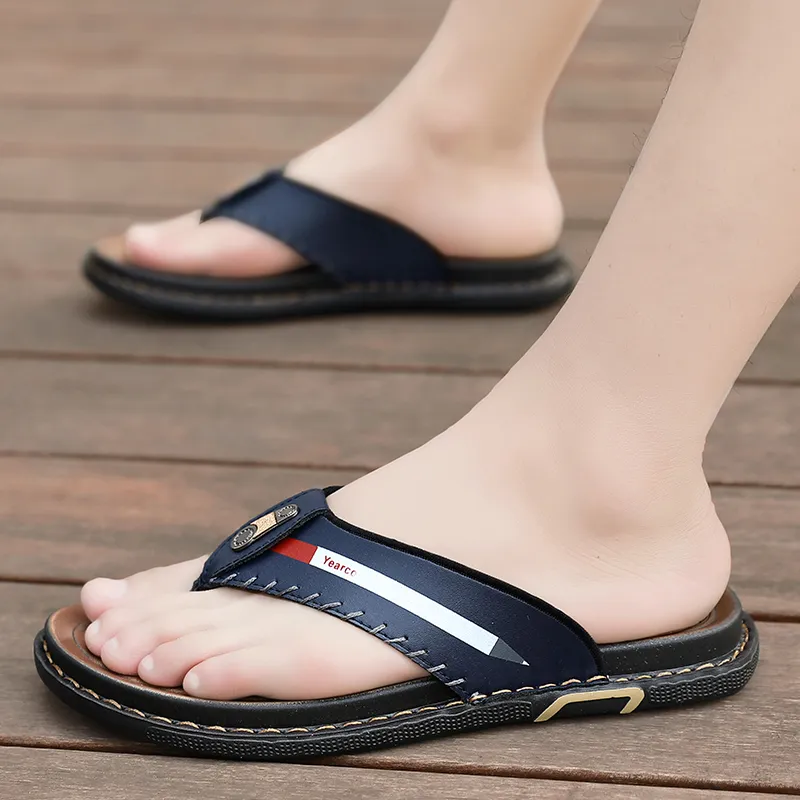 Shiozawa Stitching Quick Dry Flip Flops Men's-7