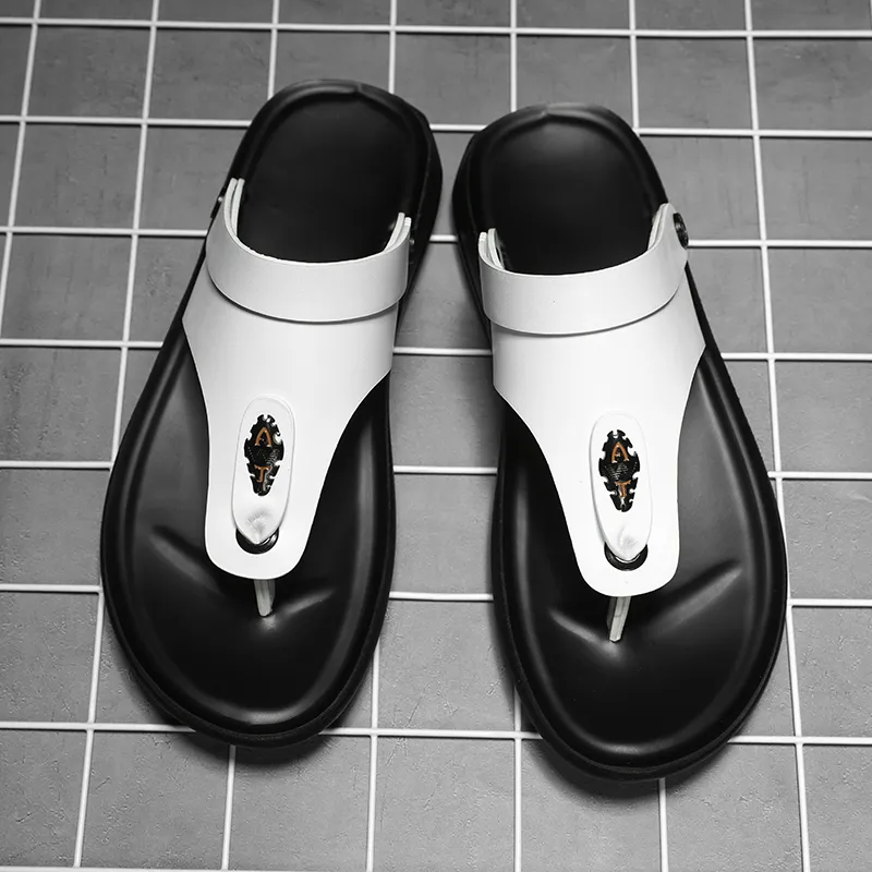 Shiozawa Rubber Sole Stitching Slip Resistant Flip Flops Men's-8