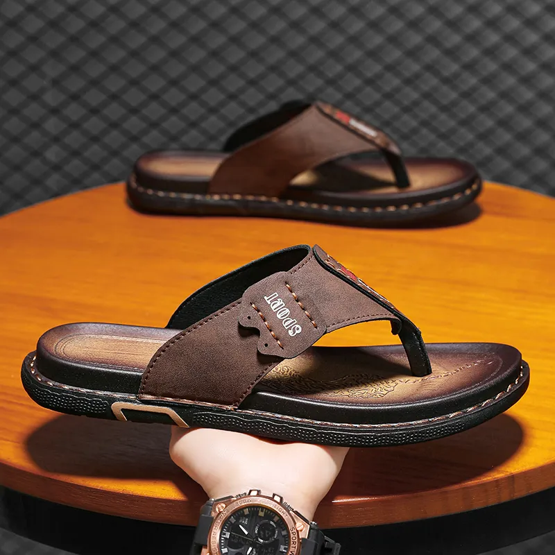 Shiozawa Stitching Slip Resistant Flip Flops Men's-7