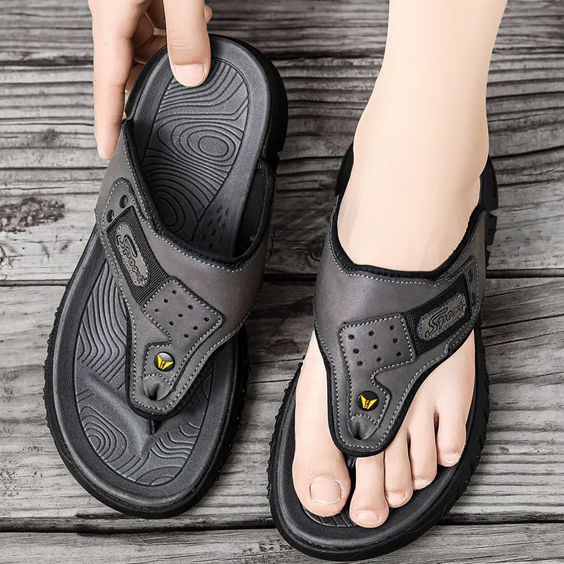 Shiozawa Stitching Quick Dry Flip Flops Men's-1