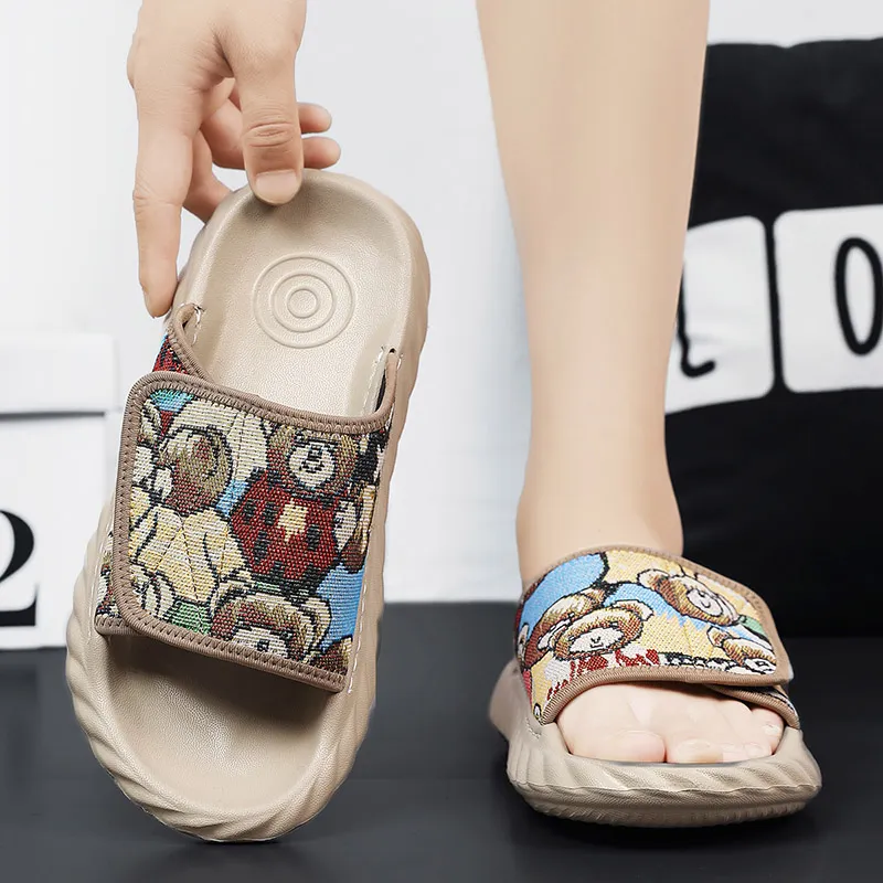 Shiozawa Stitching Abrasion Resistant Slide Slippers Men's-11