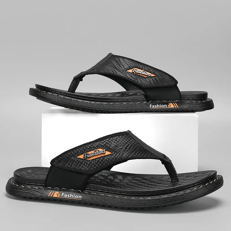 Shiozawa Stitching Abrasion Resistant Slip Resistant Flip Flops Men's-3