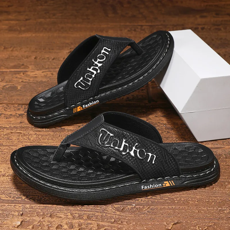 Shiozawa Stitching Quick Dry Flip Flops Men's-2