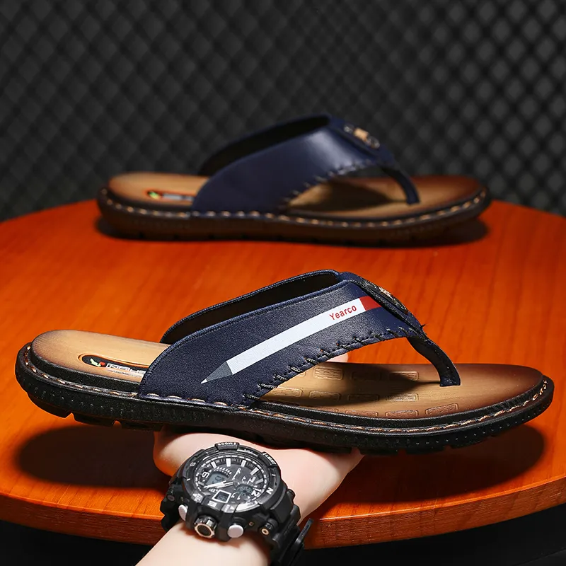 Shiozawa Stitching Flip Flops Men's-7