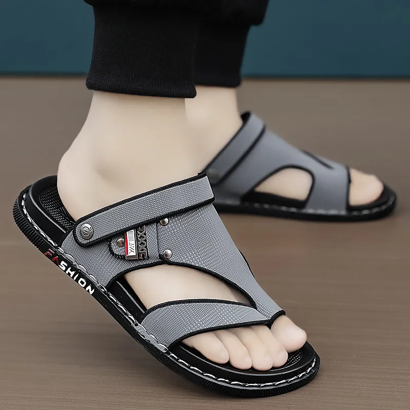 Shiozawa Rubber Sole Stitching Abrasion Resistant Slip Resistant Flip Flops Men's-7