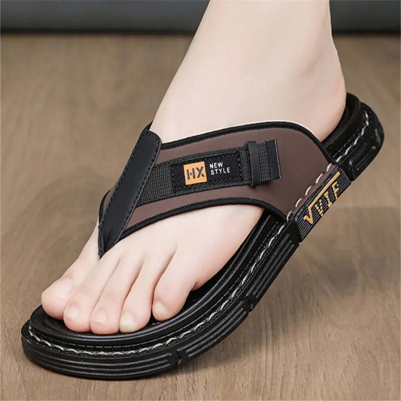 Shiozawa Rubber Sole Stitching Abrasion Resistant Flip Flops Men's-5