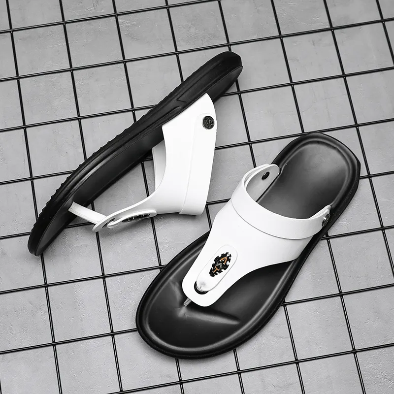 Shiozawa Rubber Sole Stitching Slip Resistant Flip Flops Men's-6