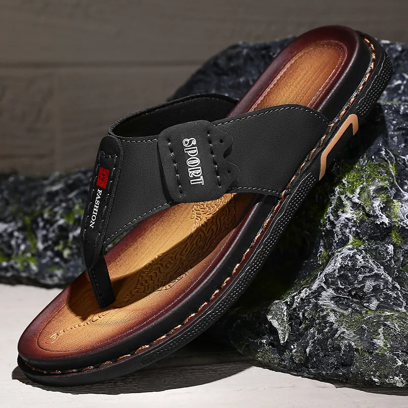 Shiozawa Stitching Slip Resistant Flip Flops Men's-2