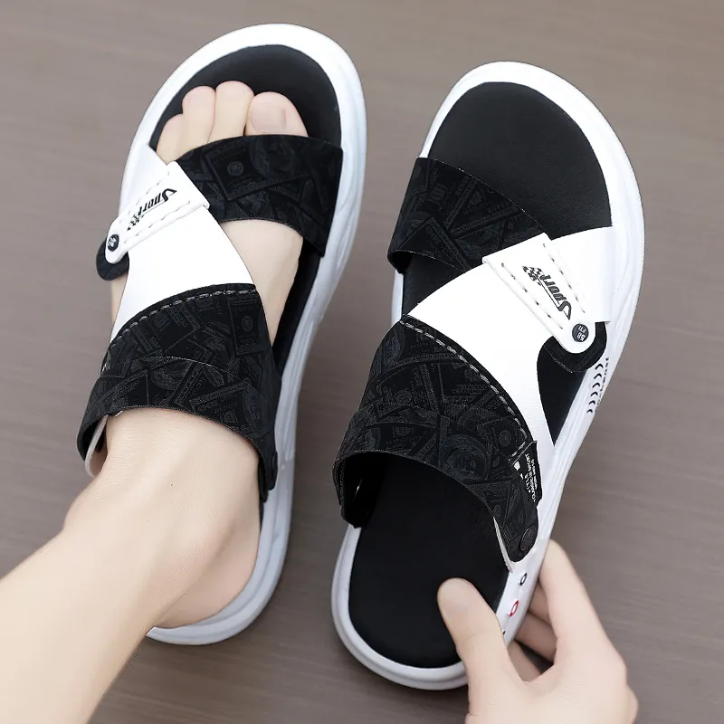 Shiozawa Beach Sandals Men Black, Gray, Blue-3