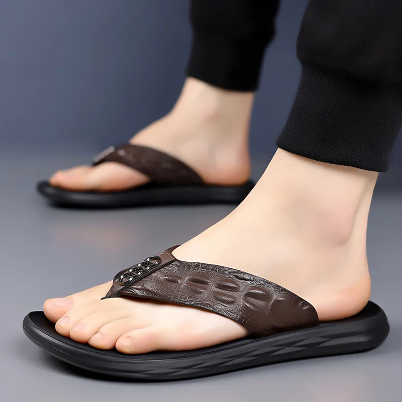 Shiozawa Stitching Flip Flops Men's-8