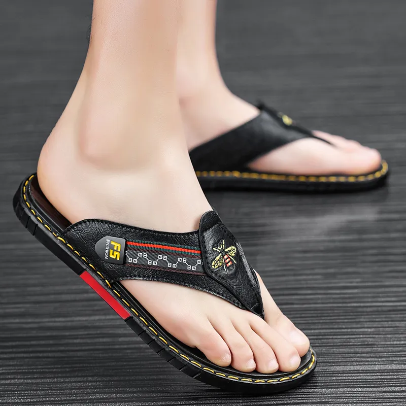 Shiozawa Rubber Sole Stitching Quick Dry Flip Flops Men's-4