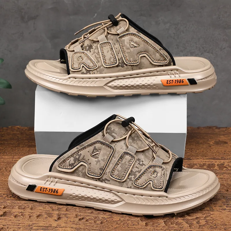 Shiozawa Rubber Sole Stitching Quick Dry Slide Slippers Men's-11