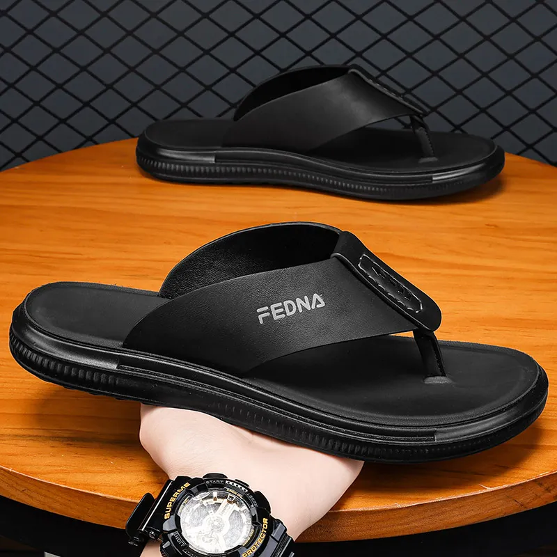 Shiozawa Stitching Abrasion Resistant Slip Resistant Flip Flops Men's-3