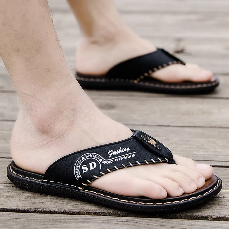 Shiozawa Stitching Abrasion Resistant Flip Flops Men's-6