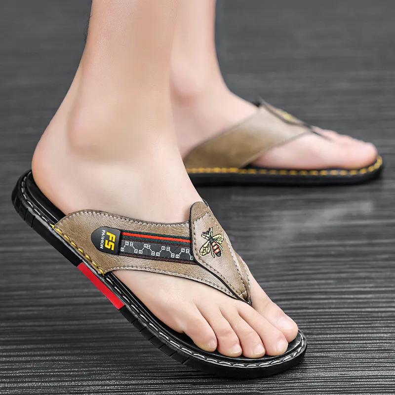 Shiozawa Rubber Sole Stitching Quick Dry Flip Flops Men's-10