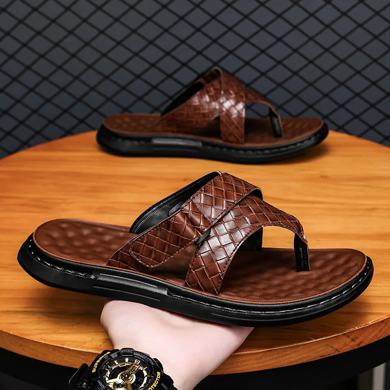 Shiozawa Rubber Sole Stitching Quick Dry Flip Flops Men's-9