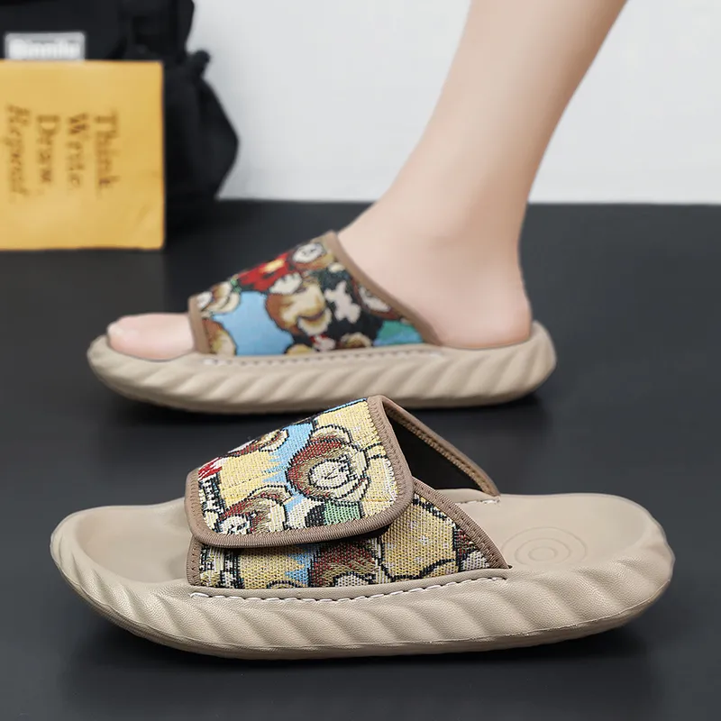 Shiozawa Stitching Abrasion Resistant Slide Slippers Men's-10