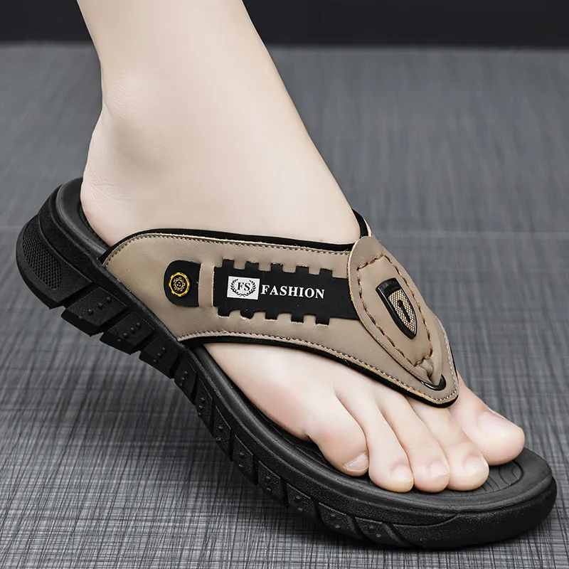 Shiozawa Stitching Slip Resistant Quick Dry Flip Flops Men's-5