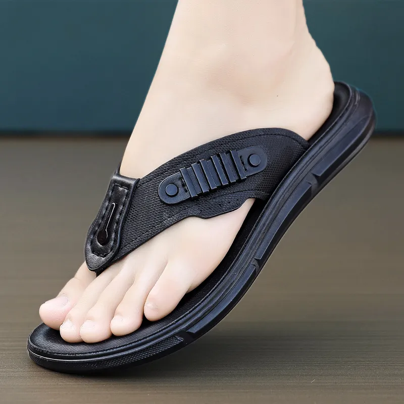 Shiozawa Rubber Sole Stitching Quick Dry Flip Flops Men's-2