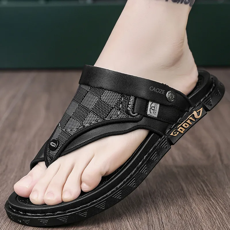 Shiozawa Abrasion Resistant Slip Resistant Flip Flops Men's-2