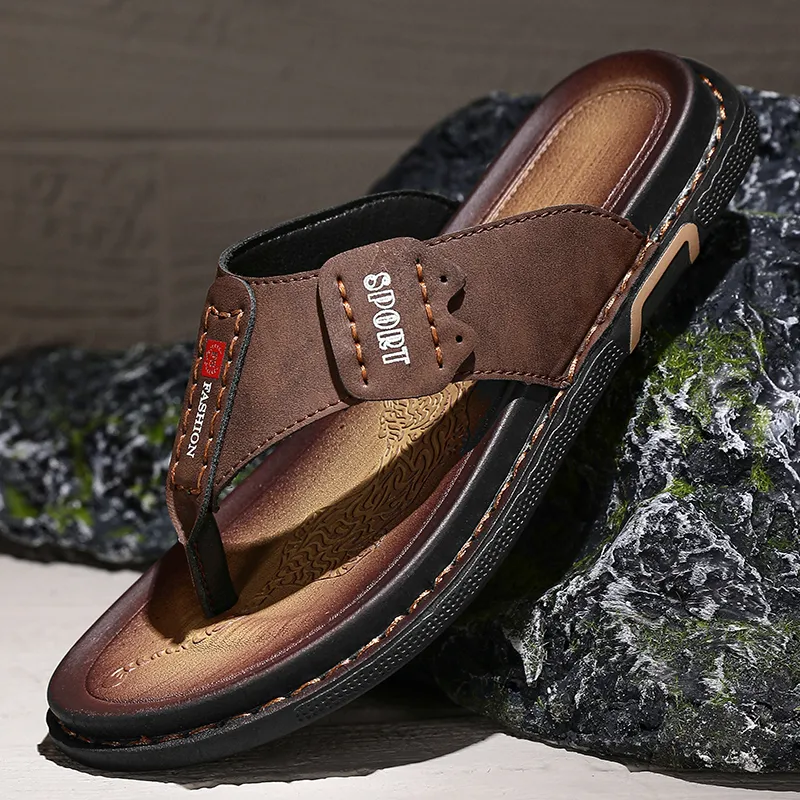 Shiozawa Stitching Slip Resistant Flip Flops Men's-6