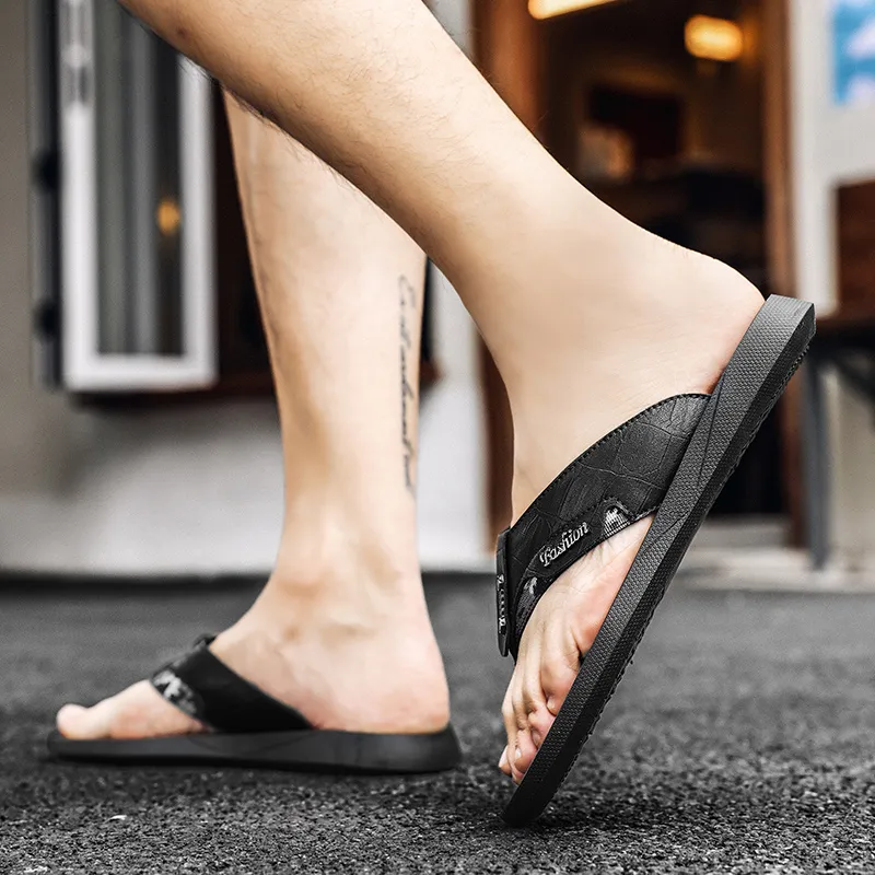 Shiozawa Stitching Quick Dry Flip Flops Men's-3