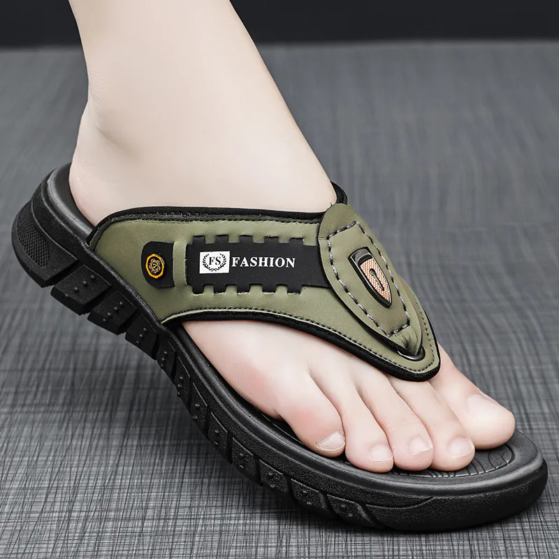 Shiozawa Stitching Slip Resistant Quick Dry Flip Flops Men's-8