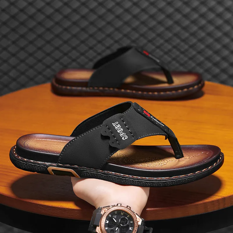 Shiozawa Stitching Slip Resistant Flip Flops Men's-3