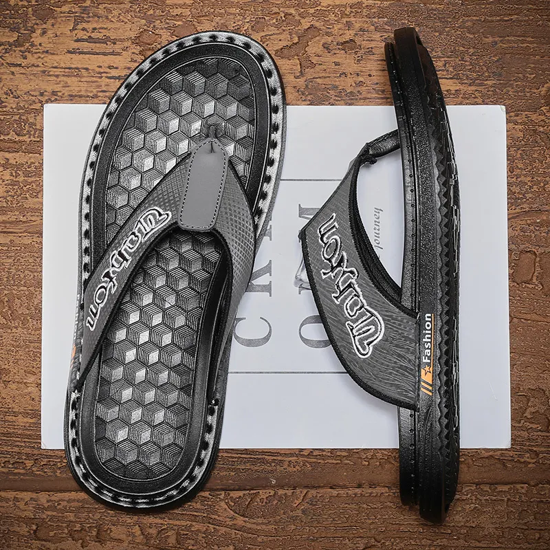 Shiozawa Stitching Quick Dry Flip Flops Men's-10