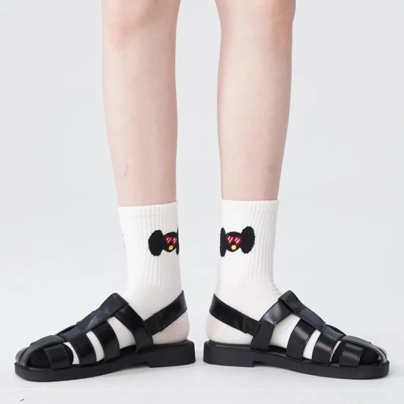 Duanmei Mid Calf Socks Women's 5 Pack-3