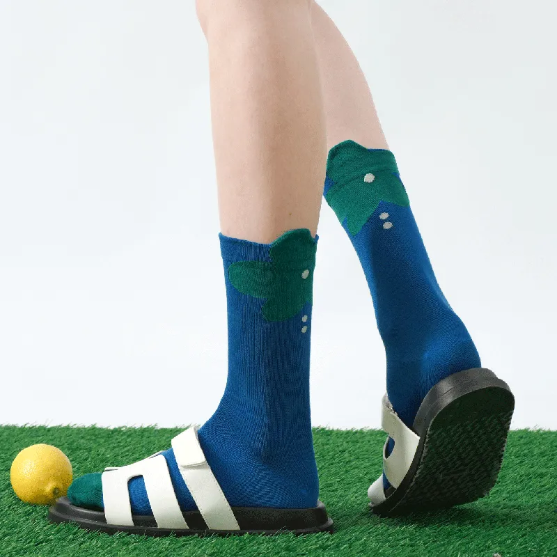 Duanmei Mid Calf Socks Women's 5 Pack-2