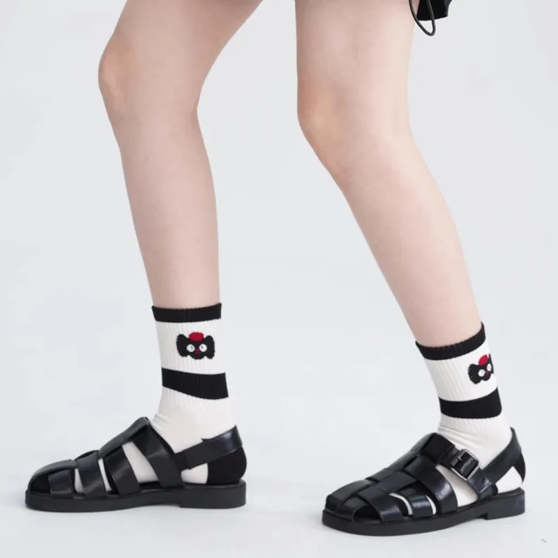 Duanmei Mid Calf Socks Women's 5 Pack-2