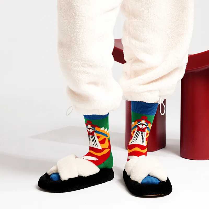 Duanmei Unisex Mid Calf Socks-3