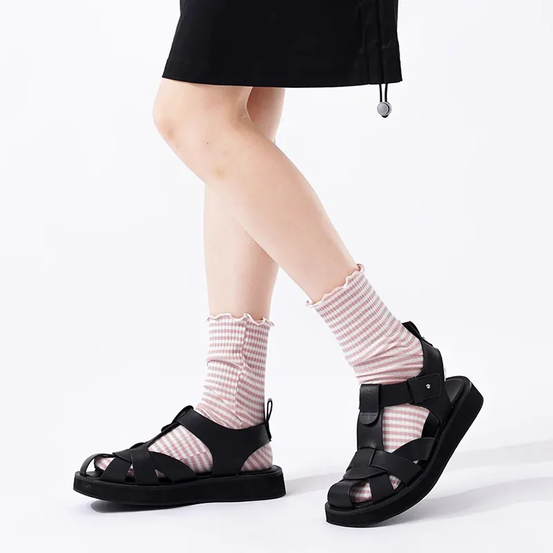 Duanmei Women's Mid Calf Socks-9