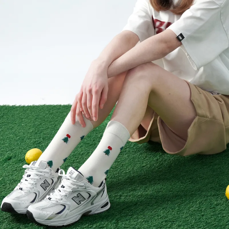 Duanmei Mid Calf Socks Women's 5 Pack Mountain Fire Pepper Man-3