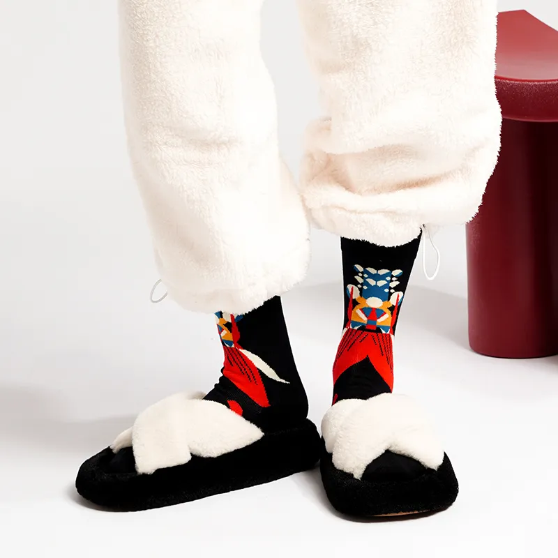 Duanmei Unisex Mid Calf Socks-1