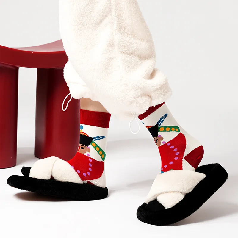 Duanmei Unisex Mid Calf Socks-2