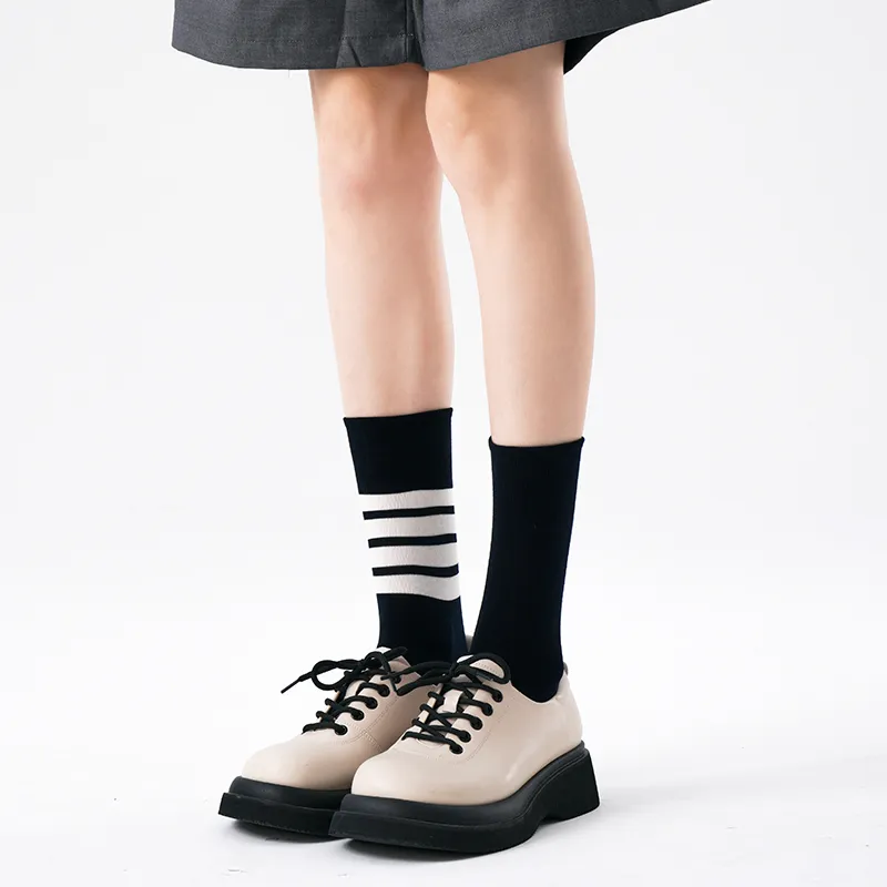 Duanmei Mid Calf Socks Women's 4 Pack-2