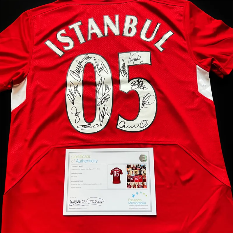 EM Liverpool 2005 Istanbul Miracle Night Includes Certification Certificate Not Framed-3